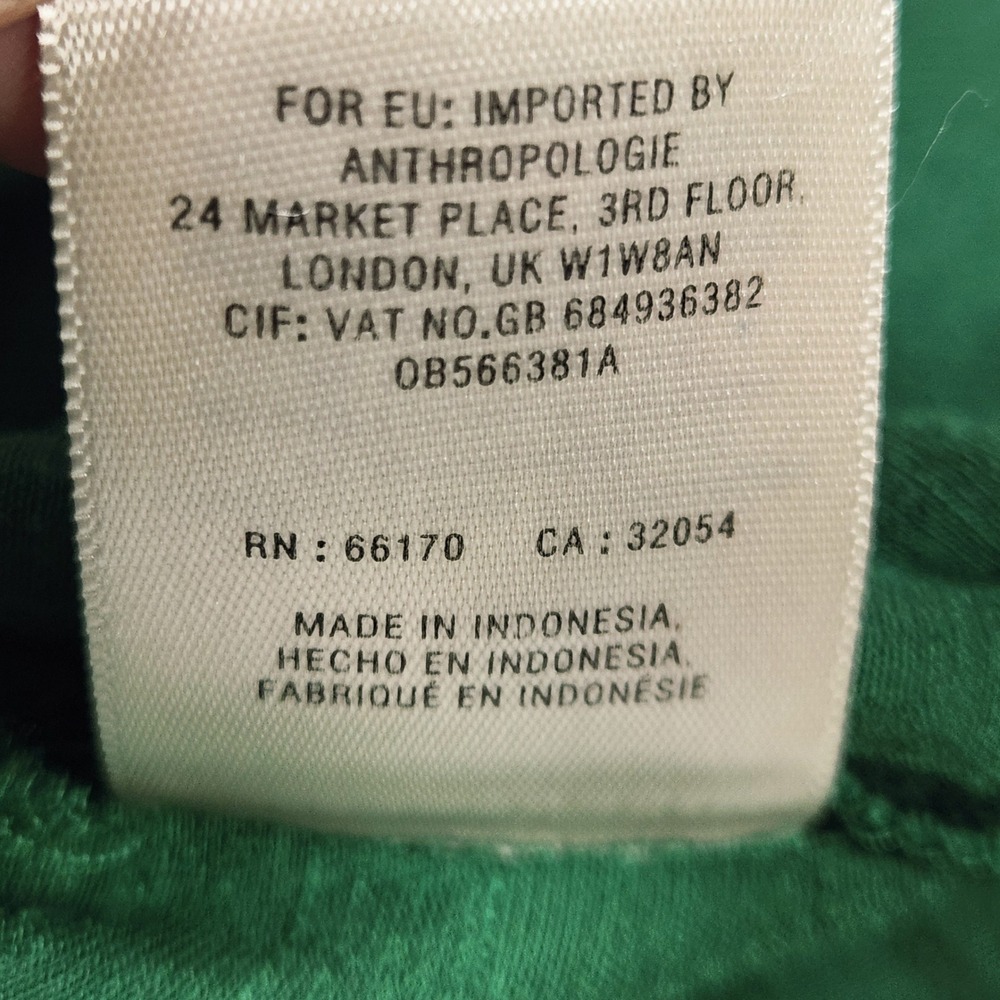 Maeve Anthropologie Green Pintuck Sleeveless Babydoll Blouse Top Small Emerald - Picture 10 of 10